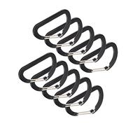 Abaodam 10 Piezas Mosquetones Forma de para Acampar Hebillas de para Colgar Accesorios de Senderismo y Mochilas Herramienta Práctica para Actividades