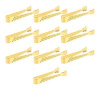 Abaodam 10 Piezas Pinza para Carbón Pinzas para Carbón de Incienso Vintage Dorado Hierro Agarre Antideslizante Manejo Seguro para Uso Doméstico y Sesiones Aromáticas