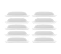 Abaodam 10 Piezas Protector de Cámara de Reversa para Coche Cubierta Antilluvia para Lente de Cámara Trasera Compatible Mayoría de Vehículos Fácil Instalación Blanco