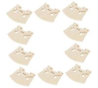 Abaodam 10 piezas Puente Violín Madera Arce Puente Reemplazo Violín Forma Corazón Herramienta y Práctico Tono Cálido y Fácil para Acústico