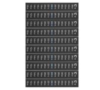 Abaodam 10 Piezas Tira Adhesiva de Termómetro LCD para Acuarios y Terrarios, 10 Piezas, Cambio de Color para Temperatura Interior de 10-36°C, Pegatina Termosensible para Monitoreo