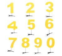 Abaodam 10 Pinzas Para El Pelo Con Números De Metal Con Forma De Pico De Pato Horquillas Con Números Pasadores Accesorios Para El Cabello Para Mujeres Y Niñas Fiestas De Navidad Y