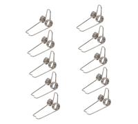 Abaodam 10 Resortes de Muelle para Llave Watergate de Tuba y Trompa en Hierro Plateado, Fáciles de Instalar y Portátiles para Amantes de Instrumentos de Metal