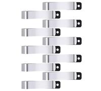 Abaodam 10 Unidades Clips para Parasol de Coche, Soporte Remoto para Visera, Clip de Acero Elástico para Mando de Puerta de Garaje, Compatible con Automóviles y Camiones, Sujeción Fuerte