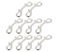 Abaodam 10 Unidades Mosquetón Doble de Aleación de Zinc y Puntos de Sujeción Flexibles con Alta Resistencia Deformación para de Adecuado para con
