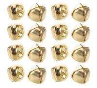 Abaodam 100 Campanas Pequeñas para Collar de Perro y Gato con Diseño Cruz, 30 Mm Electrochapadas en Amarillo, Accesorio Colgante Ligero para Collar de Mascotas y Entrenamiento