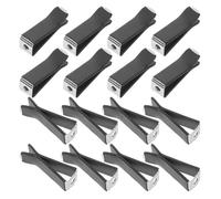 Abaodam 100 Clips para Ventilación de Coche en Aleación Negra, Resistentes al Desgaste y Ahorro de Espacio, Ideales para Viajes de Negocios y Paseos Familiares