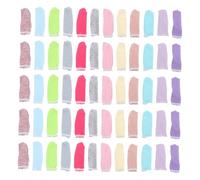 Abaodam 100 piezas de Dedos de Algodón Transpirable de Punta de Dedo Reutilizable para Trabajo Manual Absorbente de Sudor de Unidades Uso Diario y Profesional