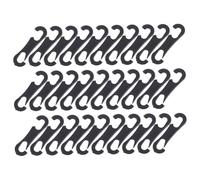 Abaodam 100 piezas Ganchos para Fijar Fundas de Asiento de Coche Ganchos Planos Antideslizantes de Plástico Resistentes Accesorios para Colgar y Sujetar Cojines de Asiento Instalación