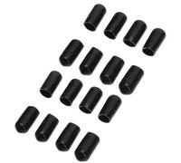 Abaodam 100 Tapas Protectoras de PVC Antigoteo Color Negro para Vertedores de Botellas de Vino Protección Adecuado para Bares y Cafeterías