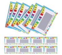 Abaodam 100 Unidades Juego de Tarjetas Rasca y GANA de Papel, Gruesas y | Aula y Cumpleaños, Actividad Creativa, No se Rompen Fácil, Tarjetas en Color Claro para Premios y Sorpresas