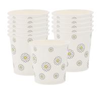 Abaodam 100 Vasos de Papel Desechables de 30ml para Degustación, Diseño Elegante y Simple, Ideales para Viajes y Servir Jugos en Fiestas