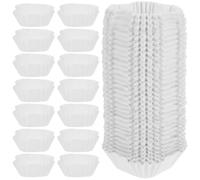 Abaodam 1000 Moldes de Papel para Muffins y Cupcakes Blancos, Buena Resistencia y Diseño Sencillo, Ideales para Panaderías y Cafeterías