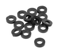 Abaodam 100piezas Junta Del Arandelas De Plástico Para Batería Juntas De Tornillo Planas Accesorios De Herrajes Para Mantenimiento De Tambores De Jazz De Plástico Para Reemplazo De