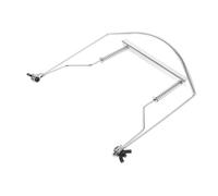 Abaodam 10agujeros Soporte De Armónica De Cuello De Metal Para Orificios Accesorio De Harp Rack Para Armónica De Boca Diseño Ligero y Duradero Color Plateado