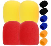 Abaodam 10Piezas Cubiertas de Micrófono Parabrisas de Micrófono para Karaoke y Dj Colores Compatibles con Micrófonos