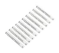 Abaodam 10piezas Etiquetas de Precio para Tienda Soporte Desmontable con Números Tridimensionales Diseño Transparente con Caracteres Negros para Joyería y Comercio Minorista