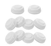 Abaodam 10piezas Tapas de Repuesto para Biberones de Boca Ancha Sello de Pp Reutilizable Tapa Protectora Prueba de Fugas para Viajes Unidades de Color Claro Cuatro Roscas