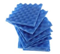 Abaodam 12 Almohadillas Insonorizantes Autoadhesivas de Espuma Azul 25X25X2 CM Panel Absorbente de Sonido para Aislamiento Acústico Habitaciones Estudios y Salas de Música