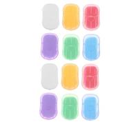 Abaodam 12 Cajas Jabón Portátiles para Cajas de Jabón Láminas Aromáticas para Camping y Actividades para Limpieza de Manos con Variadas