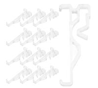 Abaodam 12 Clips de Acrílico para Cenefas de Persianas Horizontales Soporte Oculto Ajustable, Ideales para Interiores Modernos y Minimalistas, Resistentes y Versátiles