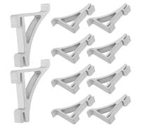 Abaodam 12 Clips para Estantes de Congelador de Aluminio Instalación sin Esfuerzo y Resistencia a Condiciones de Congelación para Soportar Bebidas en Refrigeradores