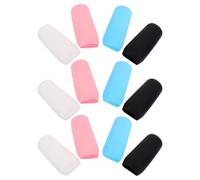 Abaodam 12 Fundas de Silicona para Botellas de Viaje a Prueba de Fugas, Protectoras y Elásticas para Botellas de Champú y Loción, Diseño Simple para Uso en Viajes