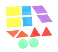 Abaodam 12 herramientas magnéticas de enseñanza para reconocimiento de formas y cognición de color, clasificador de formas compacto para aprendizaje preescolar y desarrollo de habilidades motoras