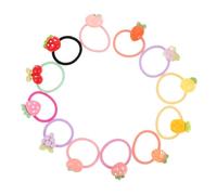 Abaodam 12 Pares de Coleteros para Niñas Pequeños Diseño de Frutas Gomas Pelo Infantiles Elásticas y Suaves Accesorios Coloridos para Bebés y Niñas en Variedad de Colores