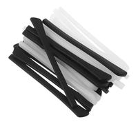 Abaodam 12 Pares Mangas de Silicona para Patillas de Gafas Antideslizantes Fundas Suaves para Patillas Protectores Resistentes al Sudor para Uso Diario y Deportes Cubiertas Negro y