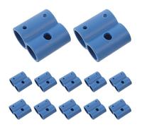 Abaodam 12 Piezas Abrazaderas de Fijación para Asiento de Inodoro en Forma de 8, 12 Piezas, Compatibles Sillas de Ruedas y Elevadores, Soporte de Tubo Plástico Resistente, Diámetro