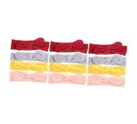 Abaodam 12 Piezas Accesorios Para El Cabello Chica Diademas Arco Diademas De Lazos Para El Pelo De Niña Diadema Con Lazo Diadema Elástica Turbante Bebe Niño Diademas Poliéster