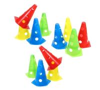 Abaodam 12 Piezas Conjunto de Conos de Entrenamiento de Fútbol Colores Brillantes Conos de Agilidad Multi Funcionales para Práctica de Entrenamiento y Actividades