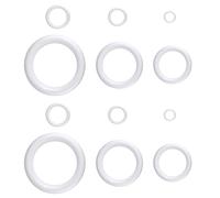 Abaodam 12 Piezas de Anillos de Poliestireno para Manualidades, Círculos de Espuma de 5 a 30 Cm, Accesorios DIY para Decoración Navideña, Proyecto Artesanal Escolar y Hogar