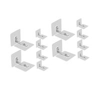 Abaodam 12 Piezas Fijación De Muebles Pegatinas Anclajes Antivuelco Para Tocador Anclajes Para Muebles Anclajes De Pared Adhesivos Para Muebles Proteccion Acero Inoxidable Bebé Conectar