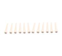 Abaodam 12 Piezas pasador de puente acústico pin final de guitarra latón bajo guitarras pasadores de puente de guitarra acústica hueso de res clavija las cuerdas alfiler cuerda de guitarra