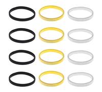 Abaodam 12 Piezas Pulsera de Resorte de Metal Sujetadores Elásticos Antideslizantes Pulsera Gruesa para Brazos para Hombre para Uso Diario y Fiestas