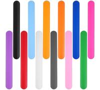 Abaodam 12 piezas Pulseras Slap de Colores Pulseras Decorativas para Fiestas Cumpleaños y Eventos Bandas de Versátiles para Bolsas de Regalo y Manualidades
