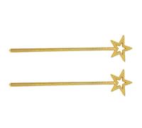 Abaodam 12 Piezas Varita Mágica Brillante Dorada para Niñas, Cosplay y | Plástico Ligero Brillo, Diseño Reluciente, Uso Fácil para Niñas y Accesorio Festivo