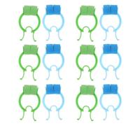 Abaodam 12 Pinzas Nasales Prácticas para Detener Hemorragias Nasales Diseño Antideslizante y Material Pom para Ejercicios de Respiración y Lectura