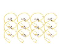 Abaodam 12 Silbatos Deportivos de Acero Inoxidable con Cordones, Silbato de Árbitro Resistente para Fútbol, Baloncesto y Senderismo, Juego de 12 Piezas para Entrenamiento y Seguridad