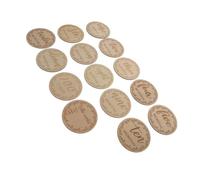 Abaodam 12 Tarjetas para Bebé Letrero De Anuncio De Recién Nacido Tarjeta De Madera para El Mes del Bebé Accesorios para Fotos