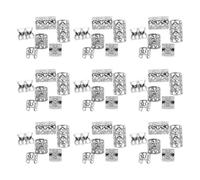 Abaodam 120 Piezas de Accesorios para Rastas y Trenzas de Metal Plateado Clips, Pinzas y Anillos Cabello para Mujeres y Hombres Decoración Versátil para Peinados y Fiestas
