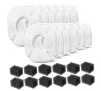 Abaodam 12juegos Filtros De Reemplazo para Dispensador De Agua Filtro para Bebedero De Mascotas Adecuado para Bebederos De Gatos y Perros