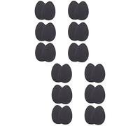 Abaodam 12pares Protector Antideslizante Para De Tacón Almohadillas Autoadhesivas De Caucho Para Hombres y Mujeres Superficie Mate Negro