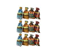 Abaodam 12piezas Bolsa Vacía Cordón Retro Diseño Étnico De Algodón Bolsa Pequeña Para Dulces Para Envolver Como Obsequio De Boda