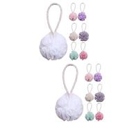 Abaodam 14 Piezas Bola De Baño De De Muñecas Bola De Ducha De Muñeca Esponja De Ducha Modelo De Depurador Corporal Bolas De Ducha Exfoliantes Puff De Ducha En Miniatura Poliéster