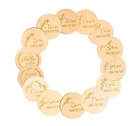 Abaodam 14piezas Marcador De Dibujos Animados Tarjetas Mensuales Para Bebés Infantiles Decoración Hogar