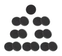Abaodam 15 Esponjas Limpiadoras Negras para Brochas de Maquillaje Compactas Secado Rápido, Paquete de 15 Unidades para Limpieza Hogar