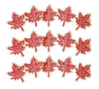 Abaodam 15 piezas Broche de Otoño Diseño de Arce con Acabado Esmalte Accesorio Elegante para Solapas Mochilas y Ropa para Acción de Gracias y Día de Canadá